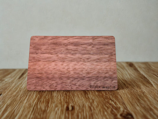 TapEdge Black walnut Smart NFC Card