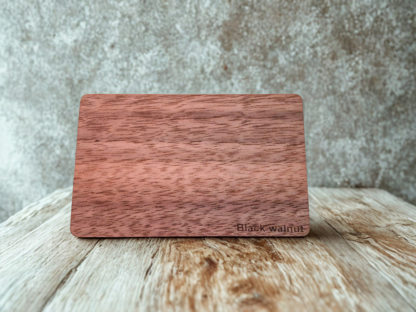 TapEdge Black walnut Smart NFC Card